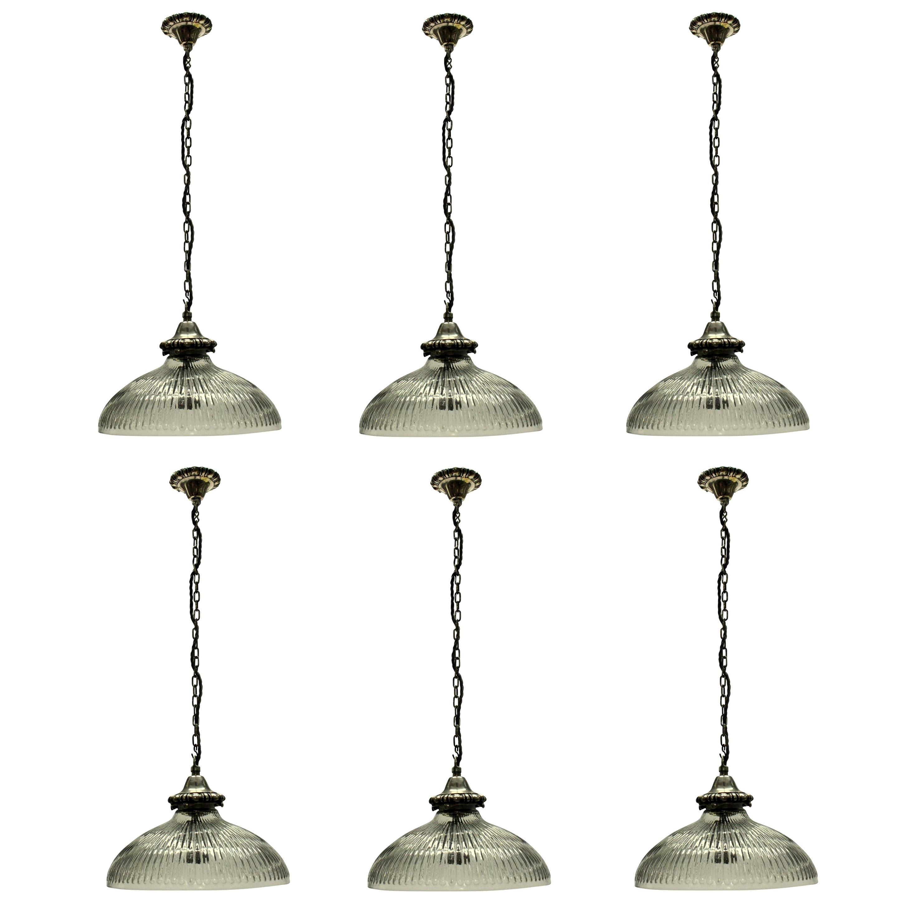 Set of Four Edwardian Pendant Lights For Sale at 1stDibs