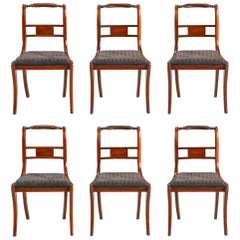 Set of Six English Regency Dining Chairs