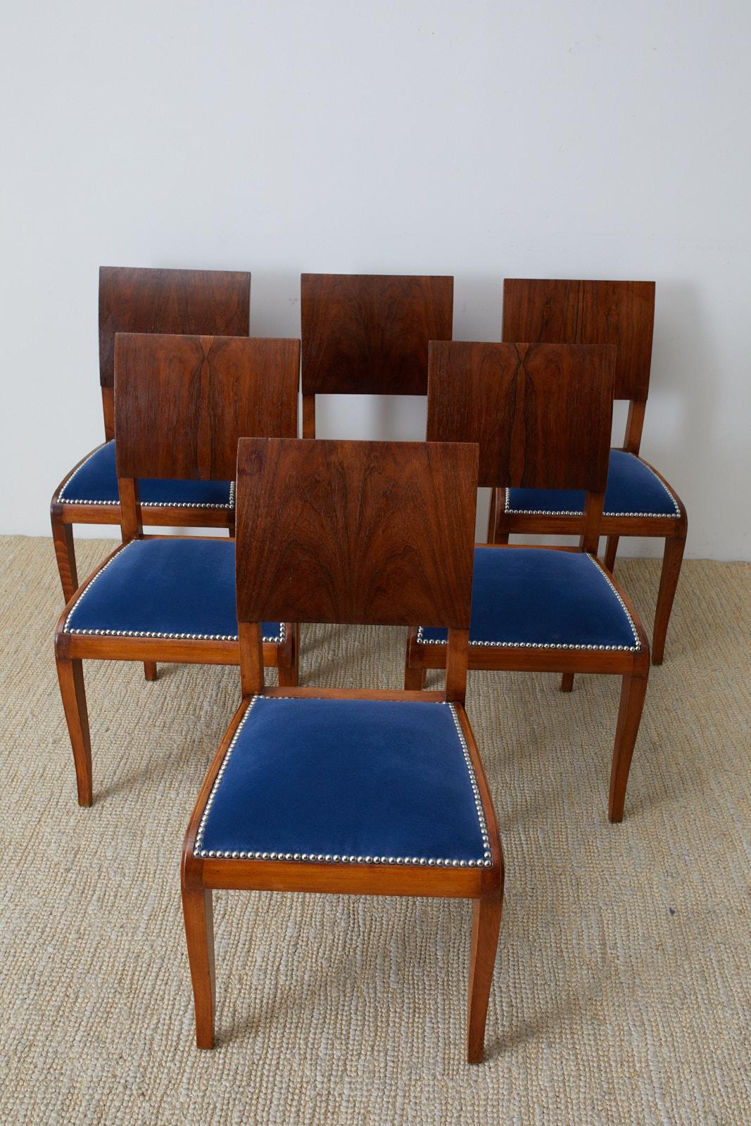 Set of Six English Regency Style Rosewood Dining Chairs 9