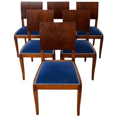 Set of Six English Regency Style Rosewood Dining Chairs