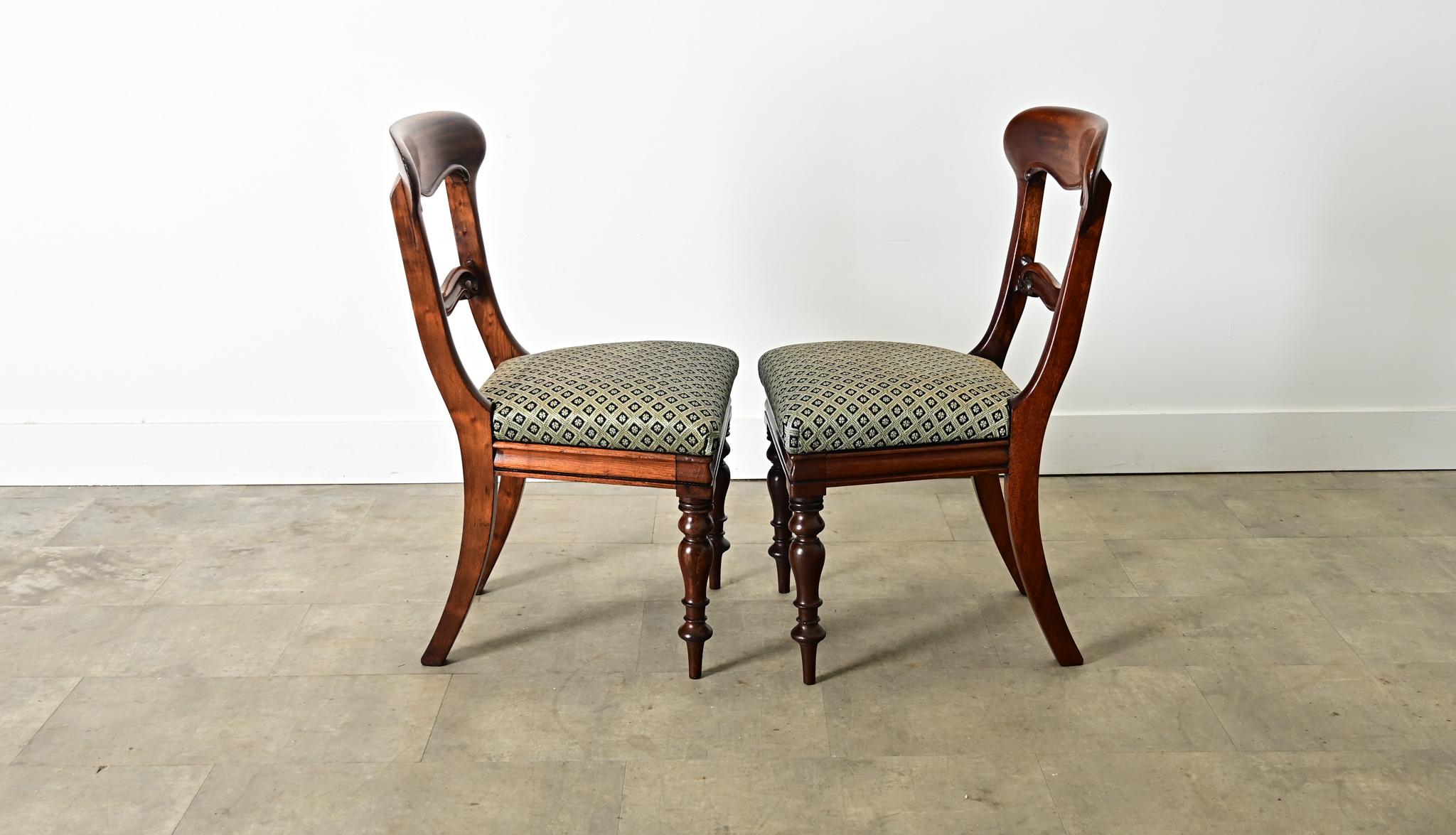 Ensemble de six chaises de salle à manger victoriennes anglaises en vente 3