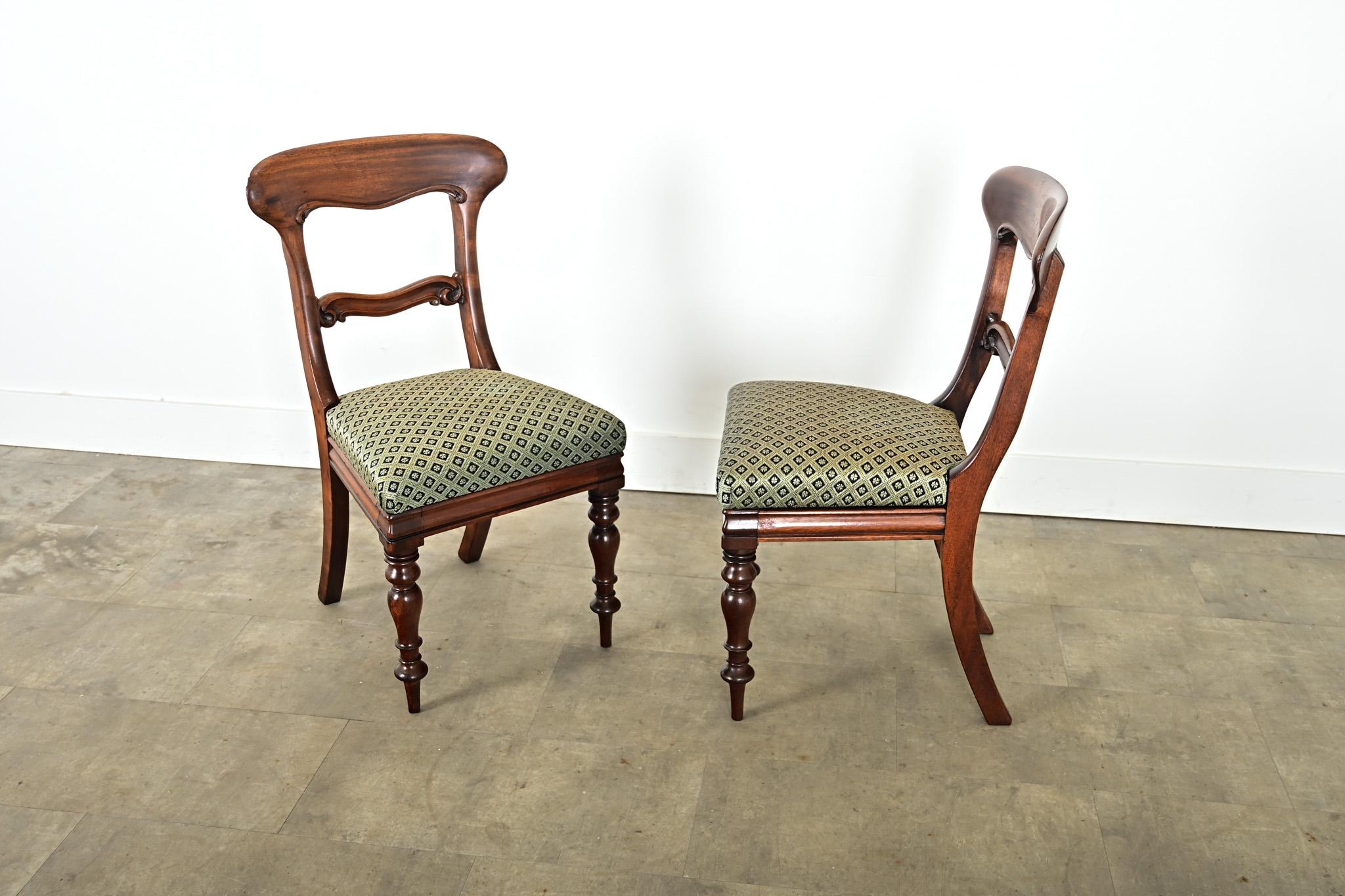 Ensemble de six chaises de salle à manger victoriennes anglaises en vente 5