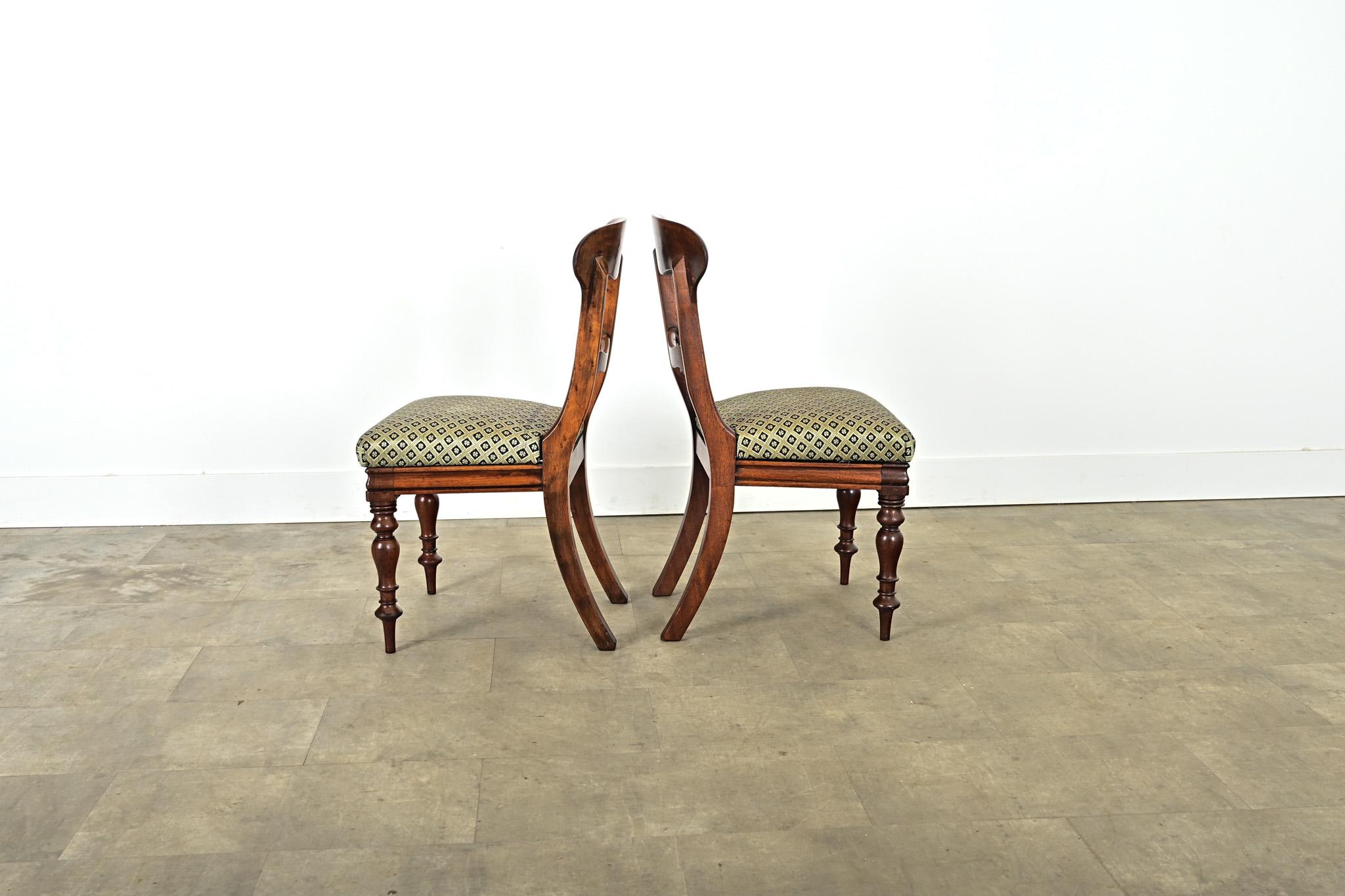 Ensemble de six chaises de salle à manger victoriennes anglaises en vente 7