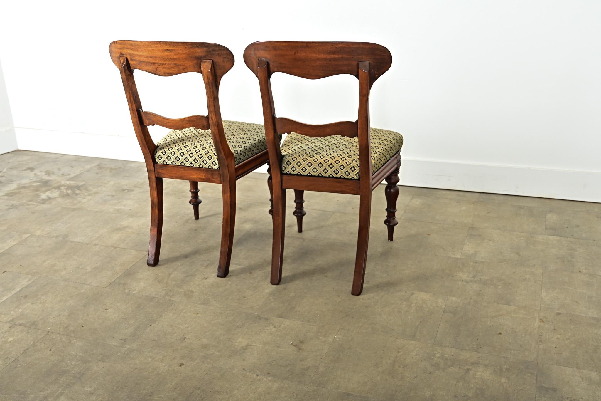 Ensemble de six chaises de salle à manger victoriennes anglaises en vente 8