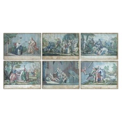 Set of six engravings - Biblical scenes - 19th century