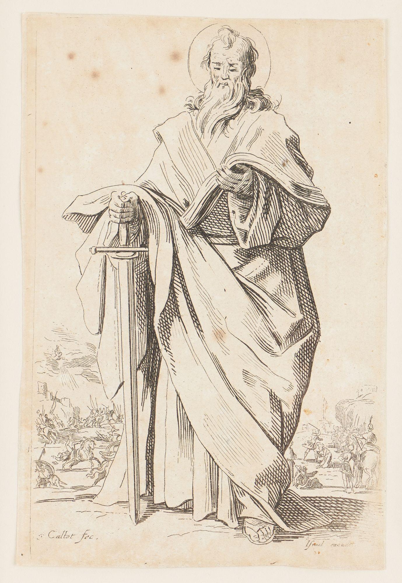 Conjunto de seis grabados de figuras bíblicas de Jacques Callot, 1631 en venta 4