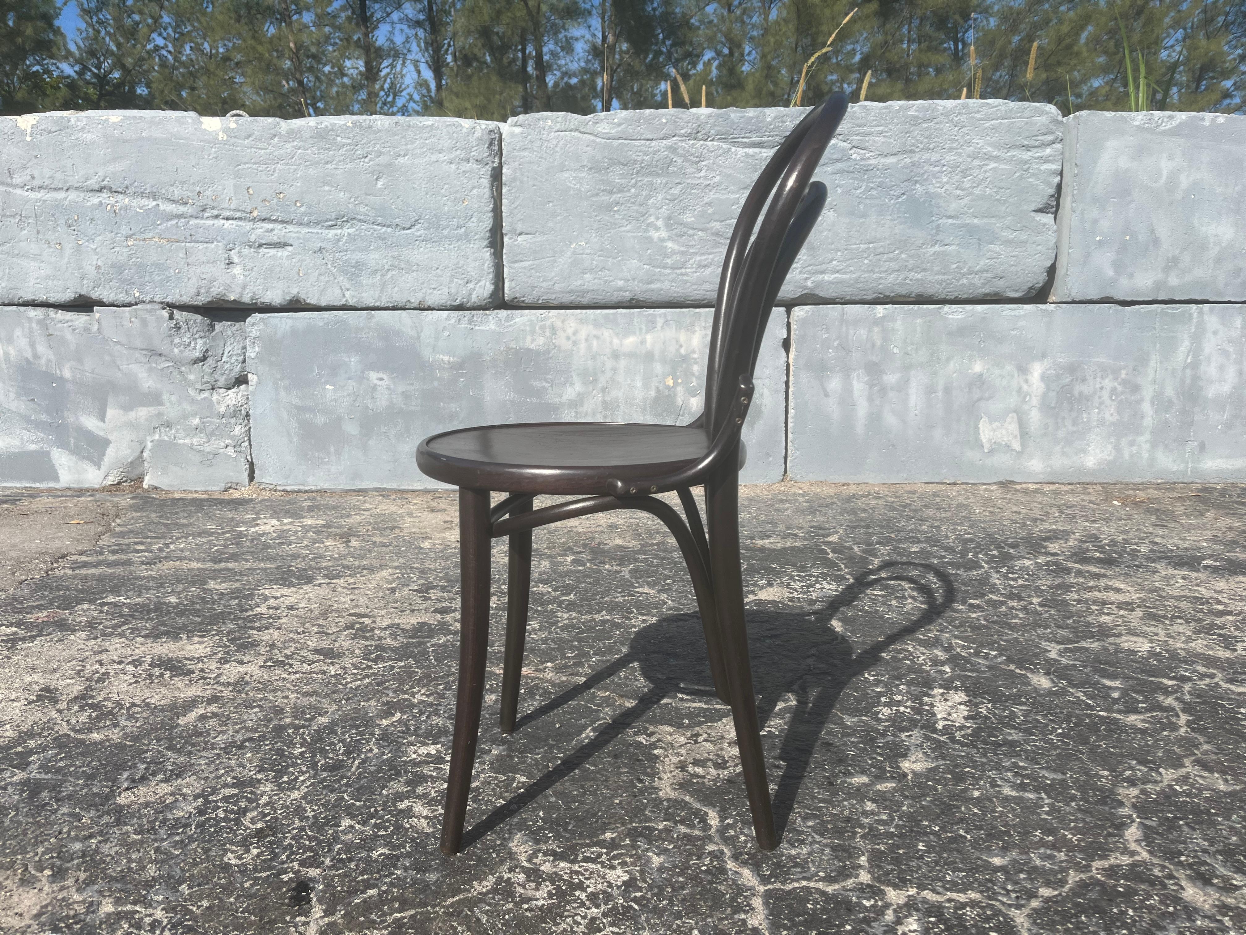 Czech Set of Six Era Chairs by Ton, Bentwood Chairs, Thonet Style For Sale