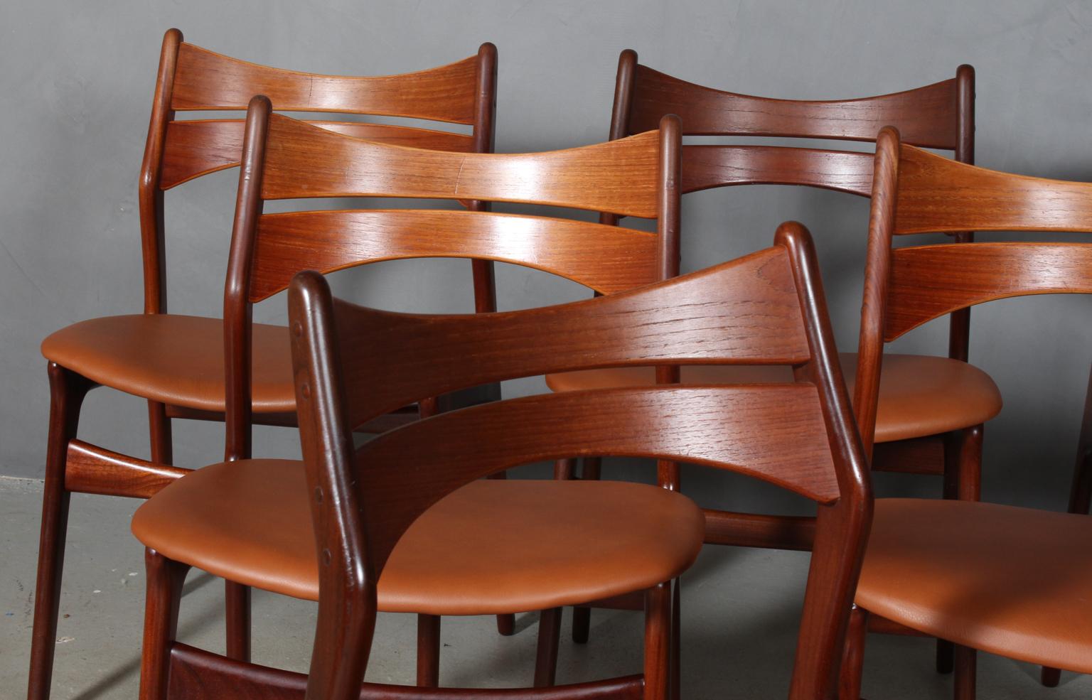 Scandinavian Modern Set of Six Erik Buch Chairs