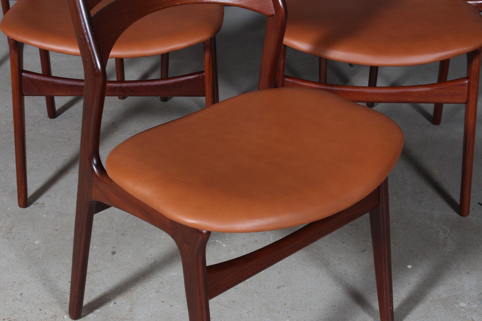 Danish Set of Six Erik Buch Chairs