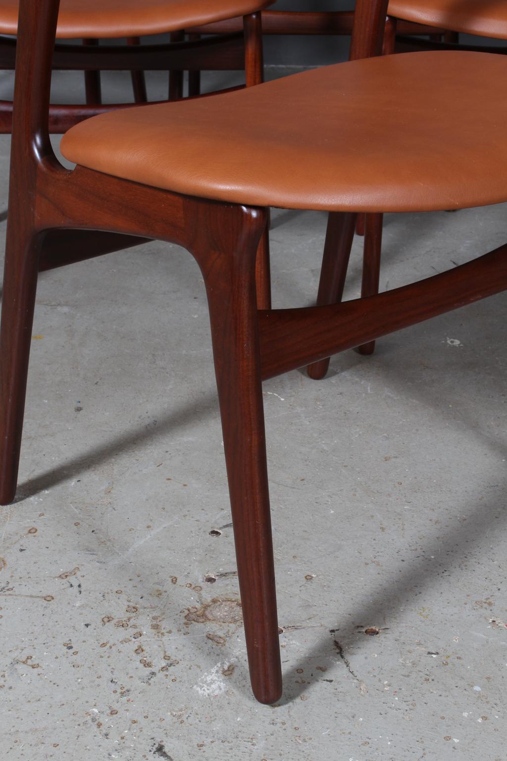 Set of Six Erik Buch Chairs In Good Condition In Esbjerg, DK