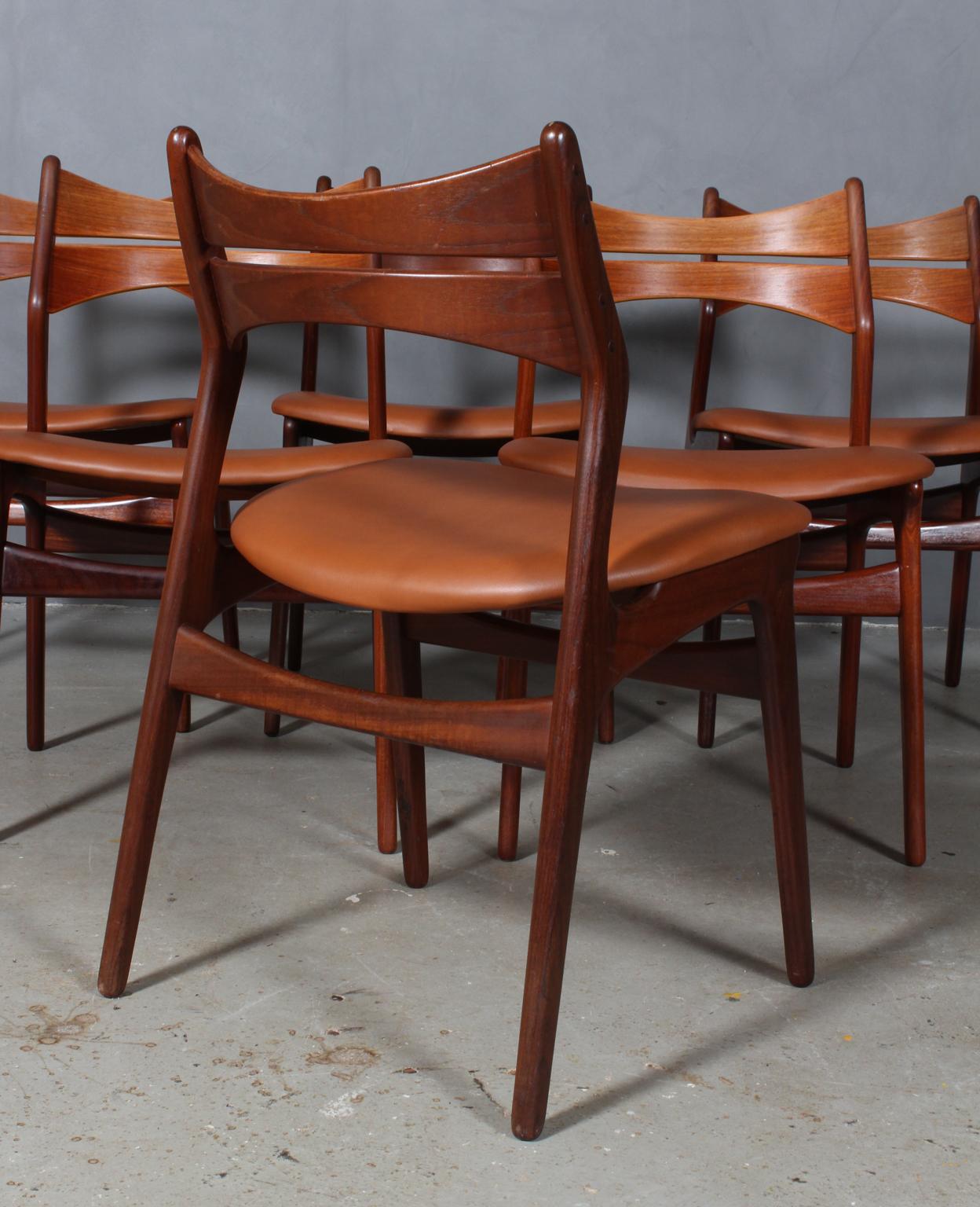 Mid-20th Century Set of Six Erik Buch Chairs
