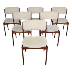Set of Six Erik Buch Model 49 Dining Chairs in Teak