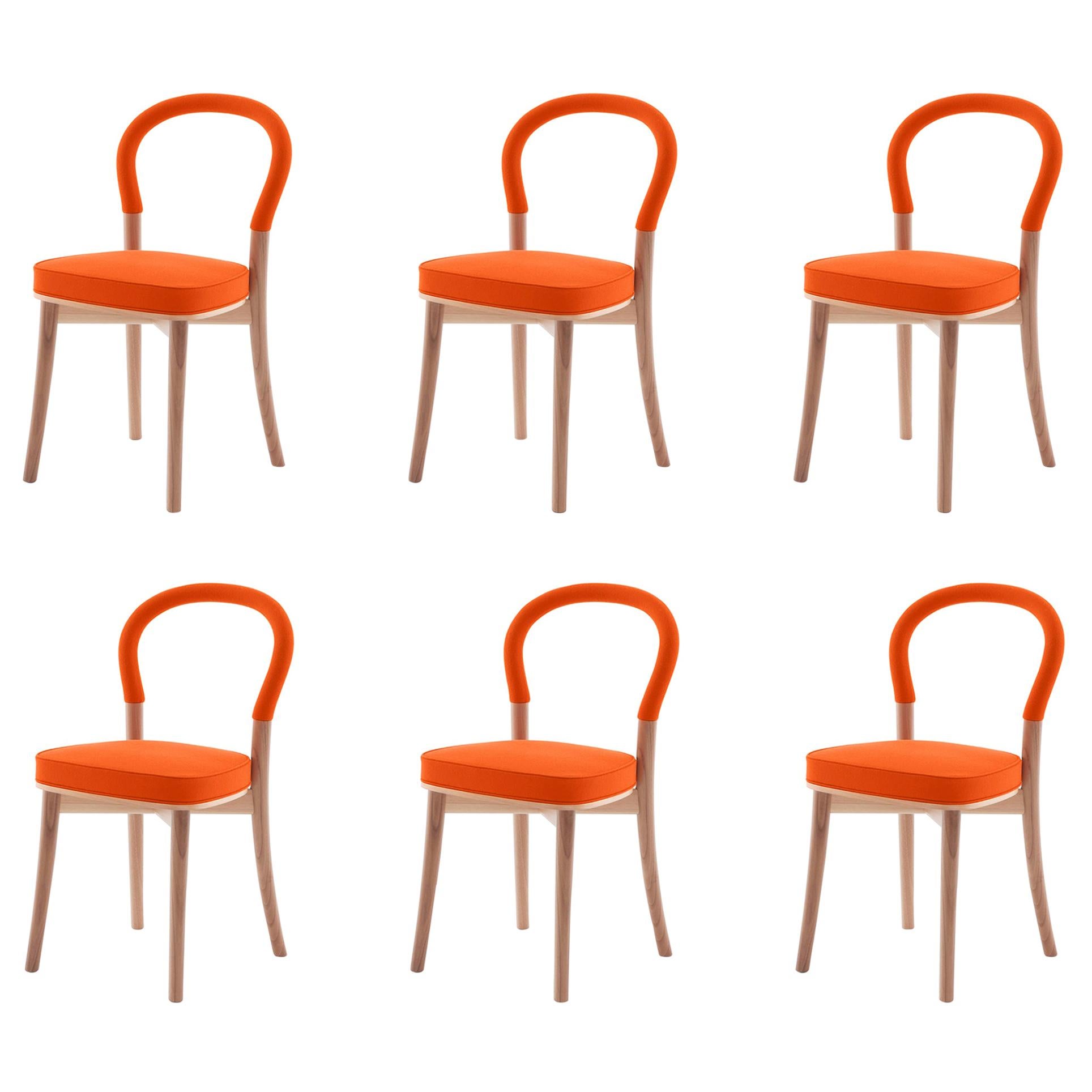 Set of Six Erik Gunnar Asplund 501 Göteborg Chair by Cassina For Sale