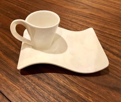 Set of Six Espresso Coffee or Tea Cups and Saucers by Villeroy & Boch Luxembourg