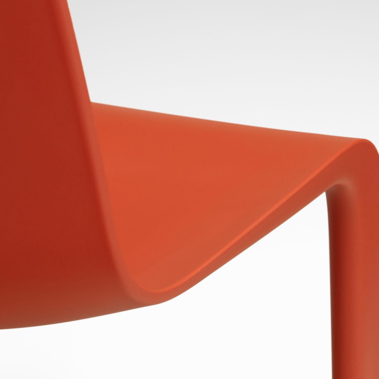Plastic Set of Six EVO-C Chair in Recyclable Polypropylene by Jasper Morrison