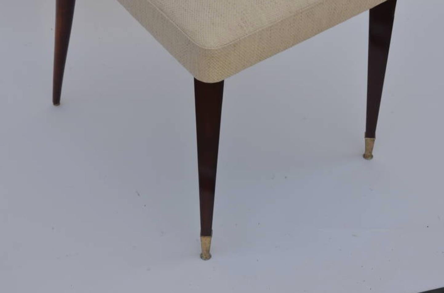 Set of Six Exceptional Mid-Century Italian Dining Chairs 3