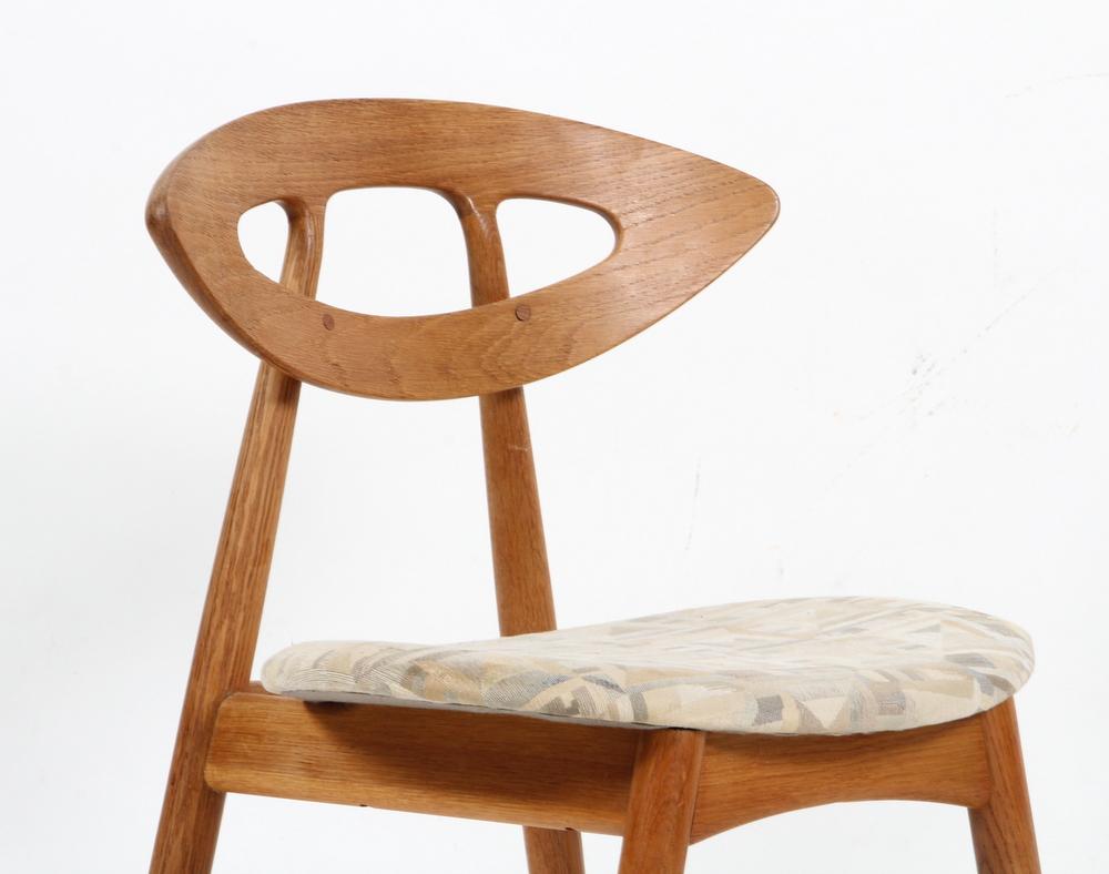 Mid-Century Modern Set of Six Eye Dining Chairs by Ejvind Johansson, 1961