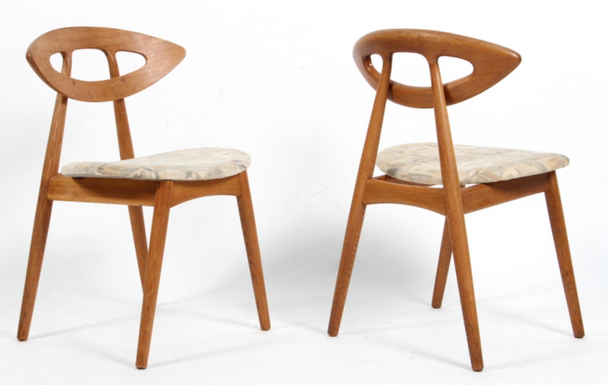 20th Century Set of Six Eye Dining Chairs by Ejvind Johansson, 1961