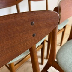 Satz von sechs Farstrup-Stühlen, Dänemark 1960