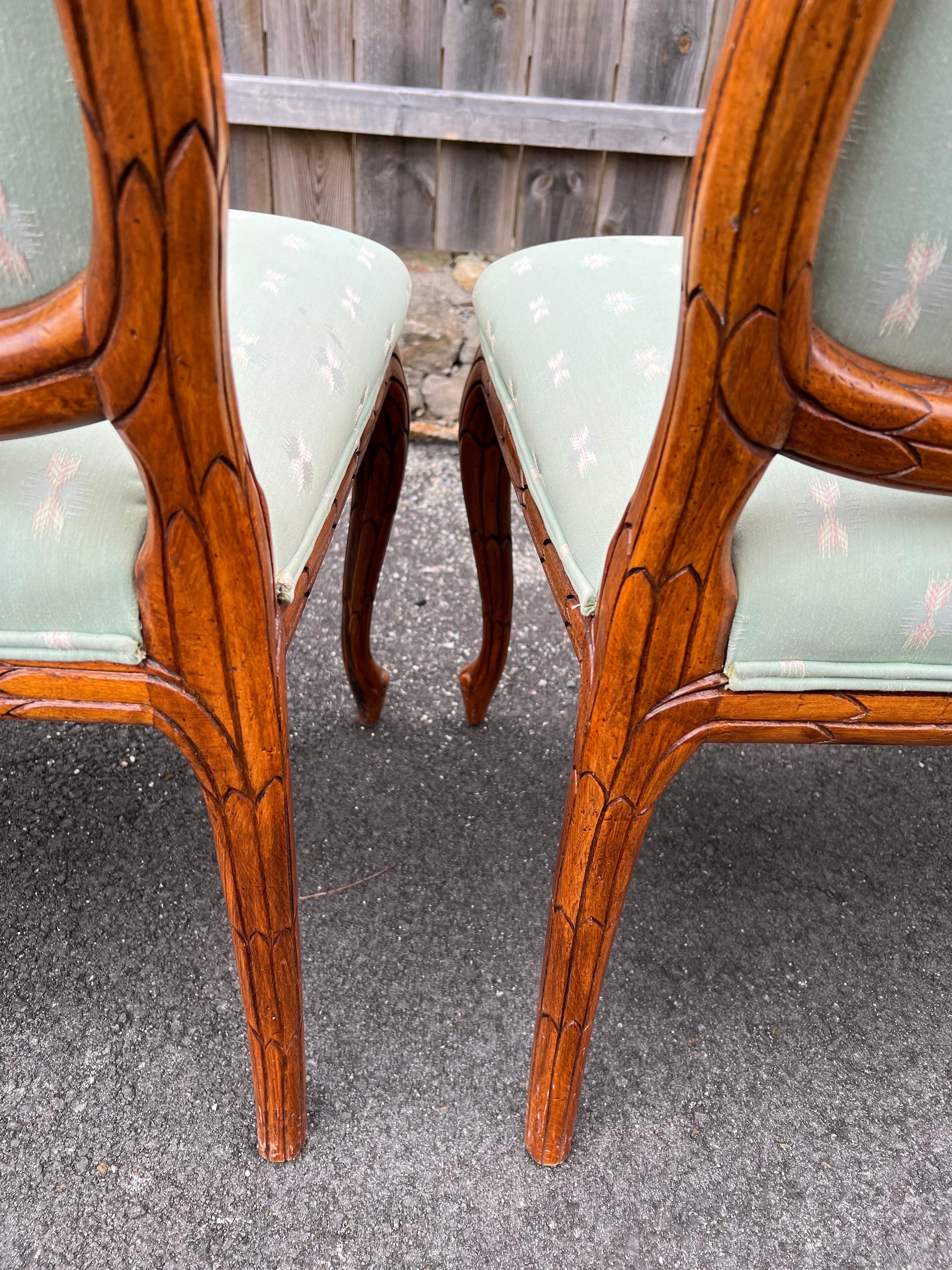On Sale-Set of Six Solid Wood Carved Dining Chairs 10