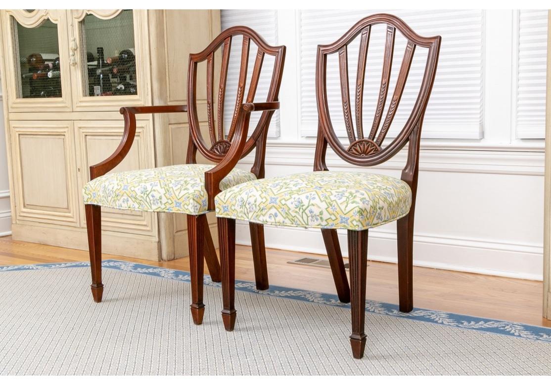 Set of Six Fine Baker Historic Charleston Mahogany Dining Chairs For Sale 6