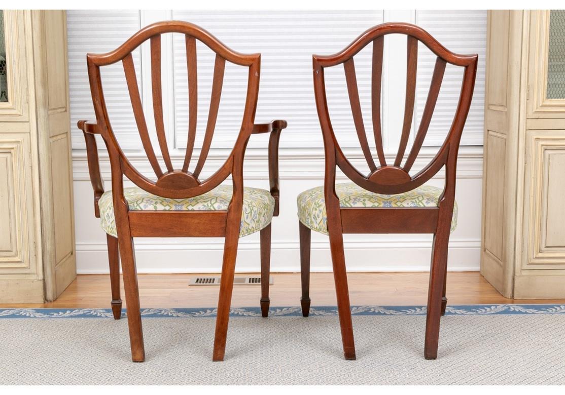 Ensemble de six chaises de salle à manger historiques Charleston en acajou de Baker en vente 1