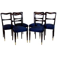 Set of Six Fine Italian Dining Chairs