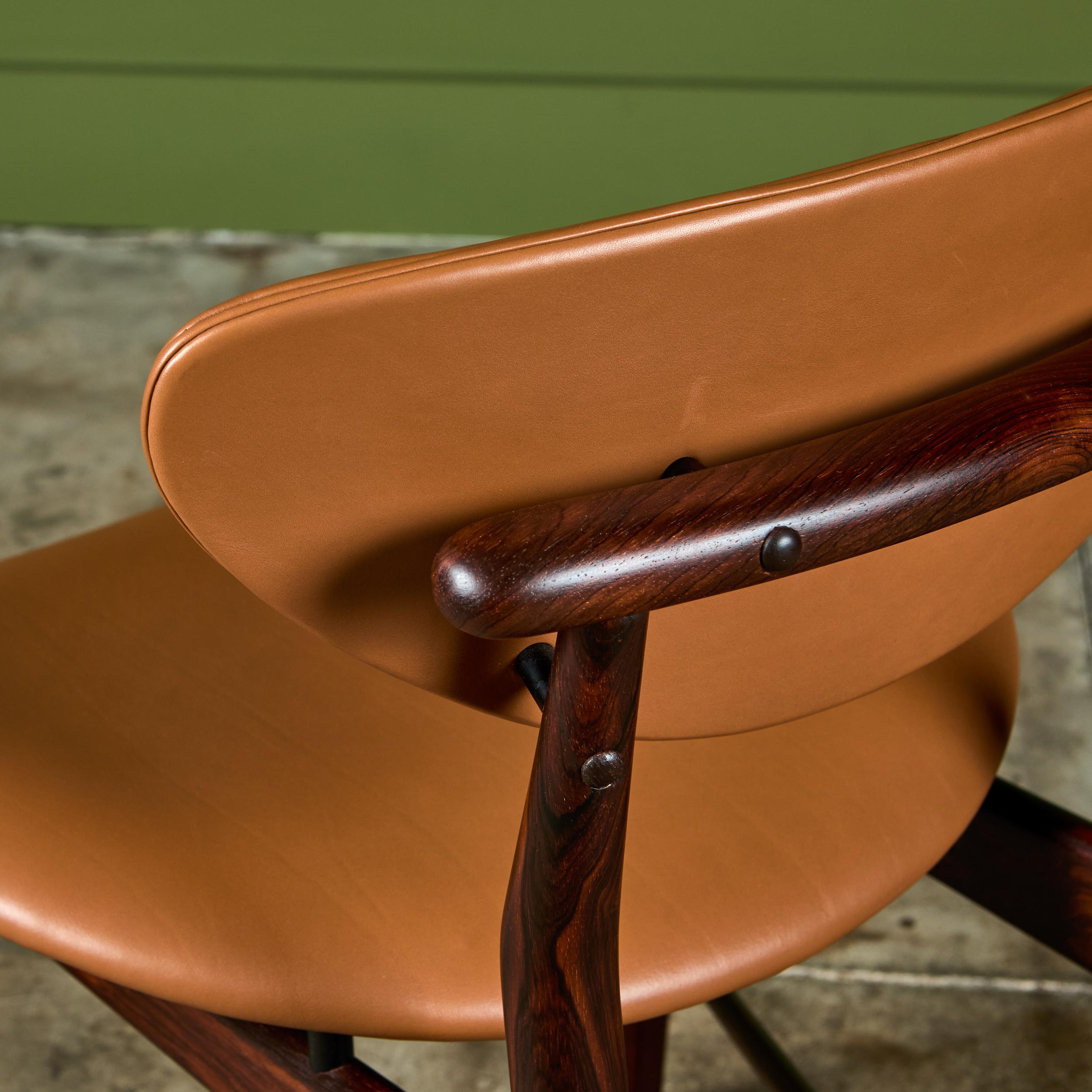 Set of Six Finn Juhl Dining Chairs for Niels Vodder For Sale 9