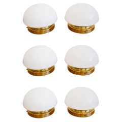 Set of Six Flush Mount Ceiling Lamps by Klaus Michalik