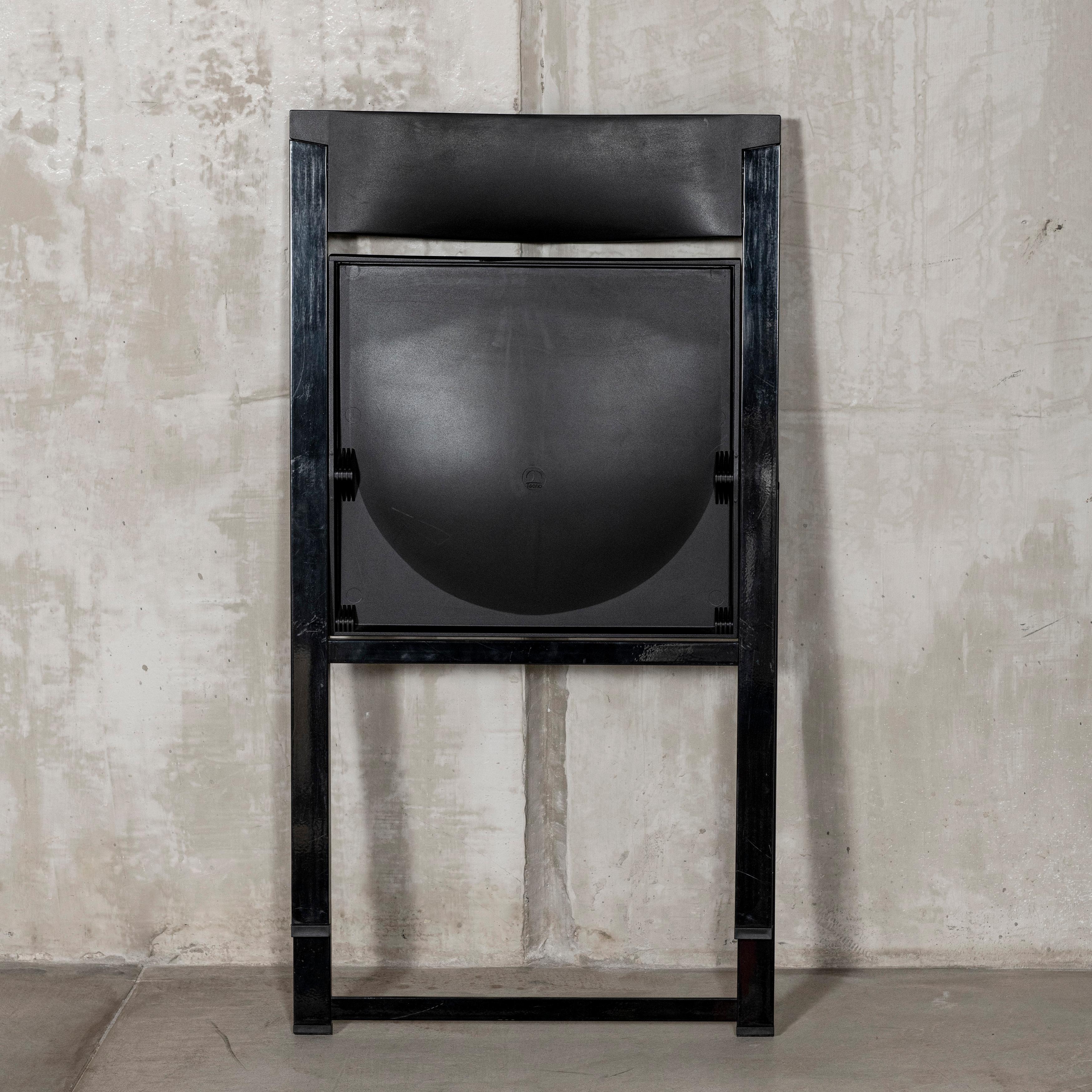 Ensemble de six chaises Foldes par Kolberg Justus pour Tecno, Italie, circa 1990 en vente 1