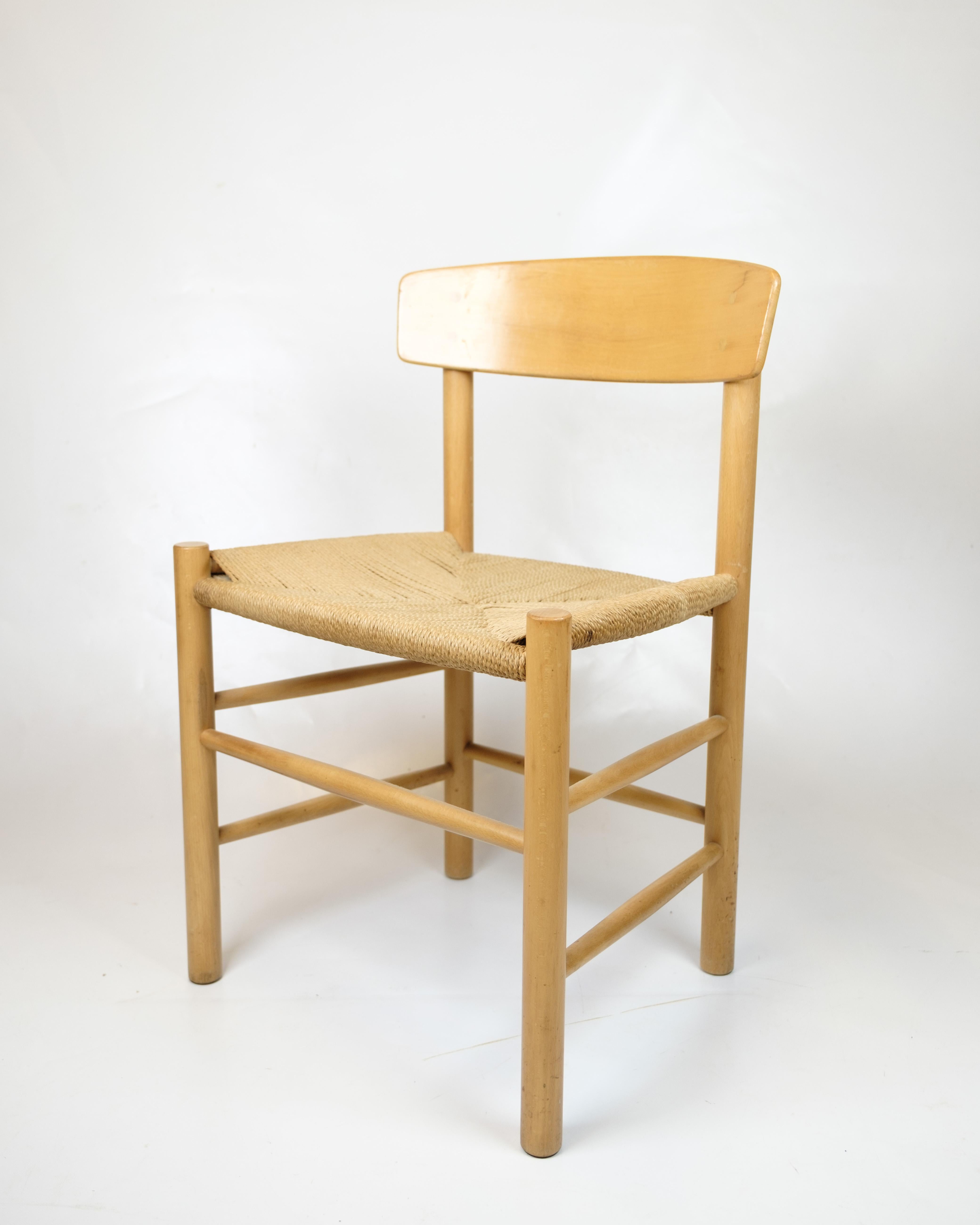Satz von sechs Folk Stühlen Model No. J39 von Børge Mogensen für FDB Furniture aus den 1960er Jahren (Moderne der Mitte des Jahrhunderts) im Angebot