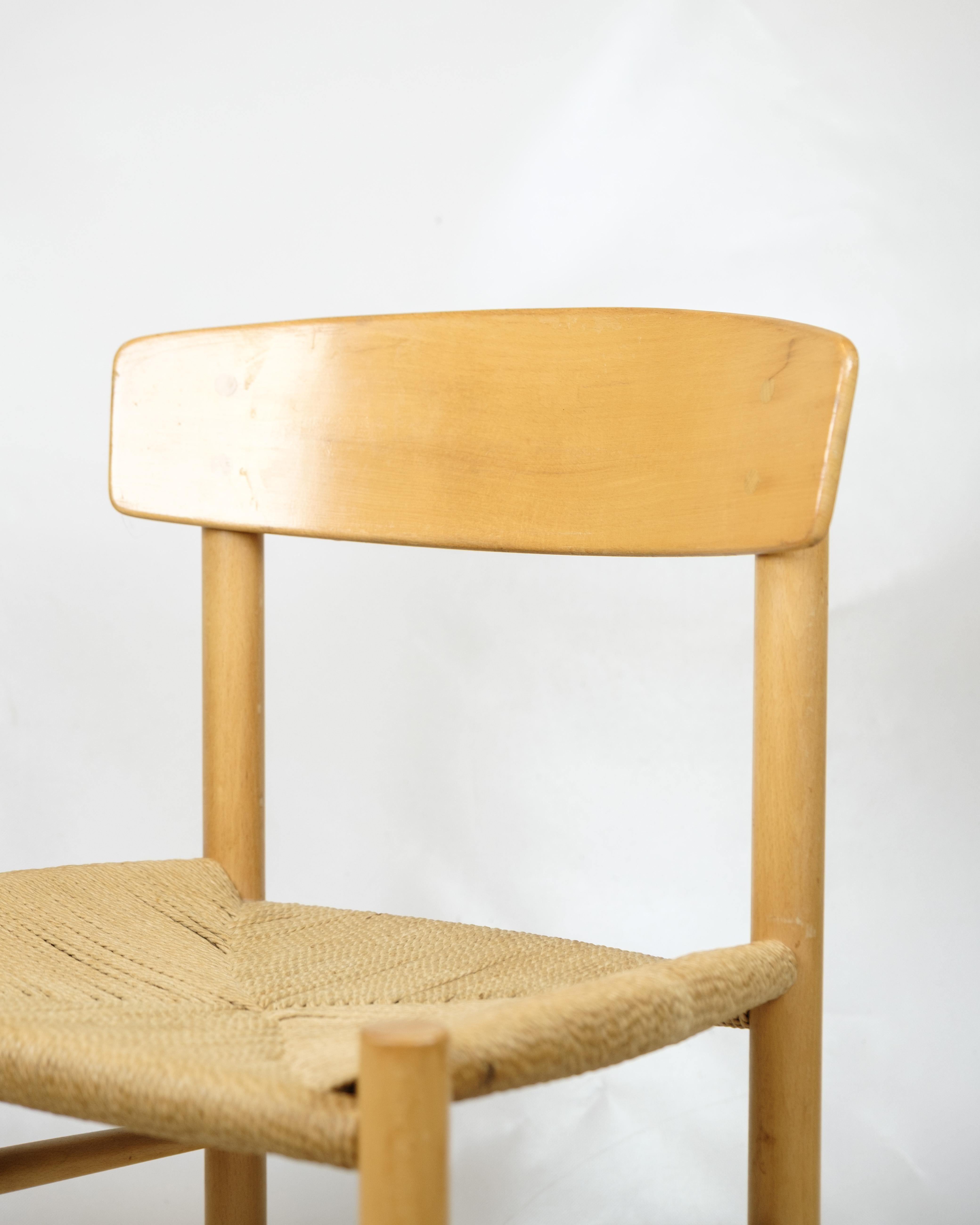 Satz von sechs Folk Stühlen Model No. J39 von Børge Mogensen für FDB Furniture aus den 1960er Jahren (Dänisch) im Angebot