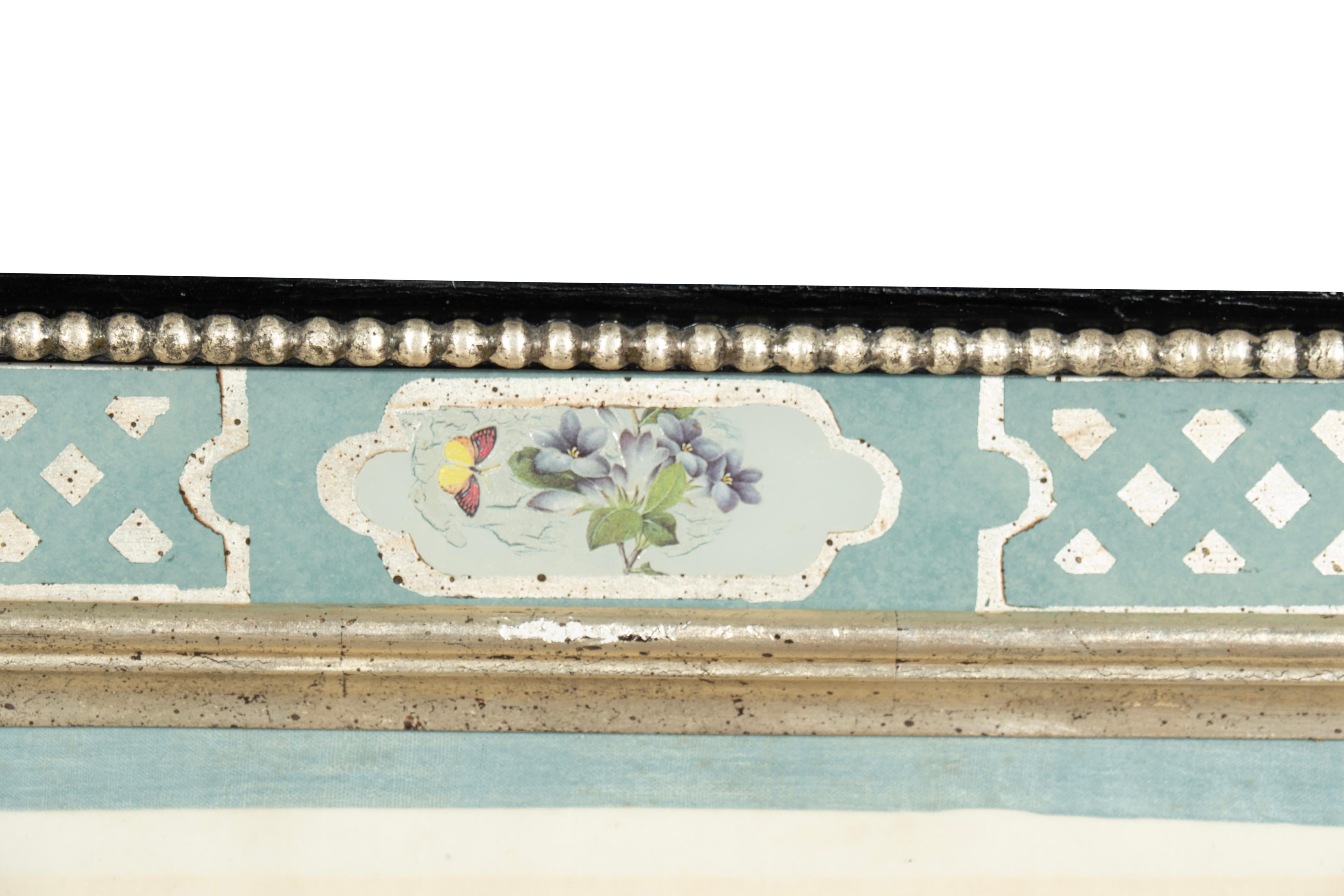 Set von sechs gerahmten chinesischen Export-Aquarellen mit Blumenmuster aus Kissenpapier im Angebot 7