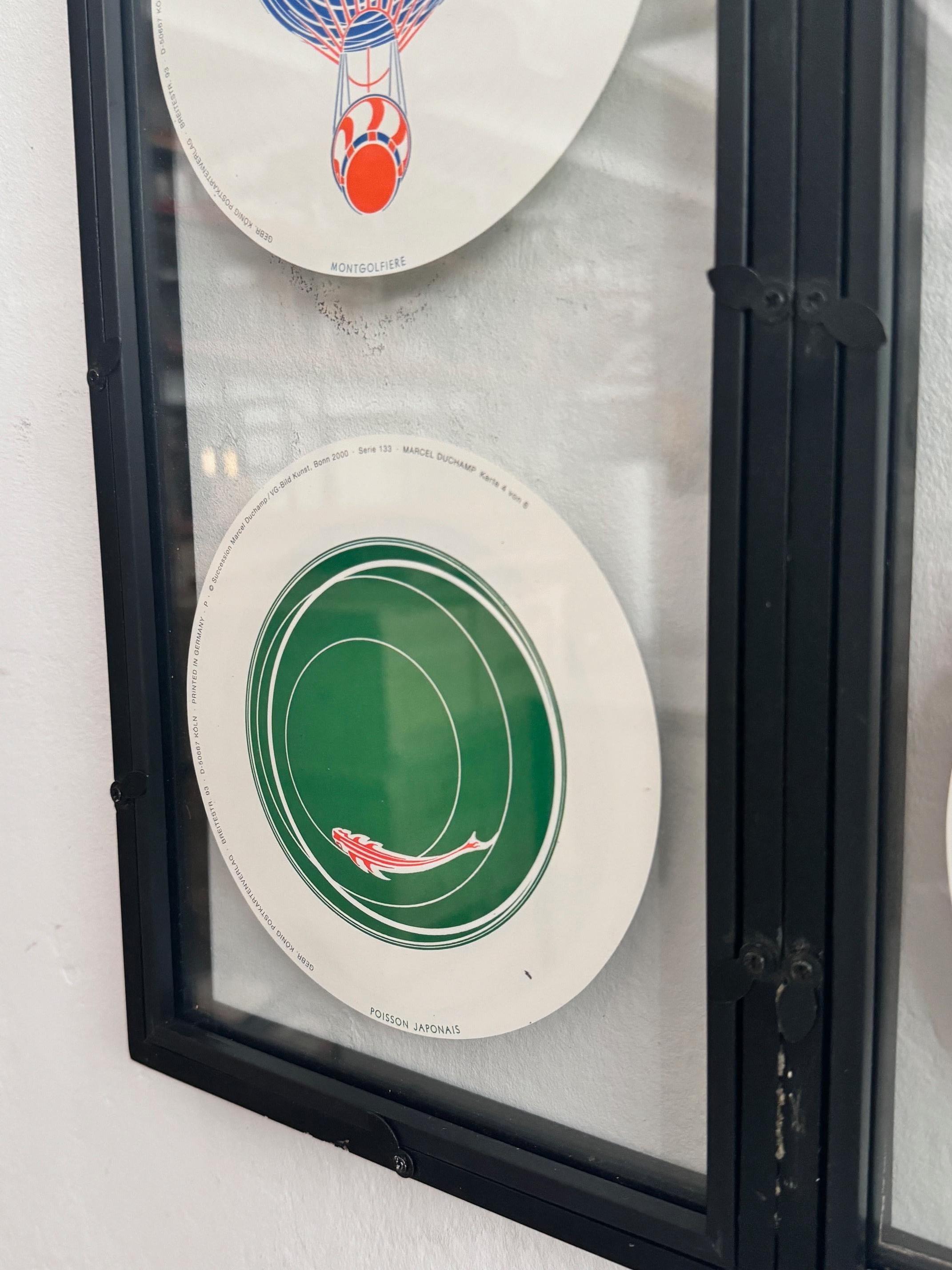 Set di sei Rotorelief di Marcel Duchamp incorniciati, 2000 in vendita 5