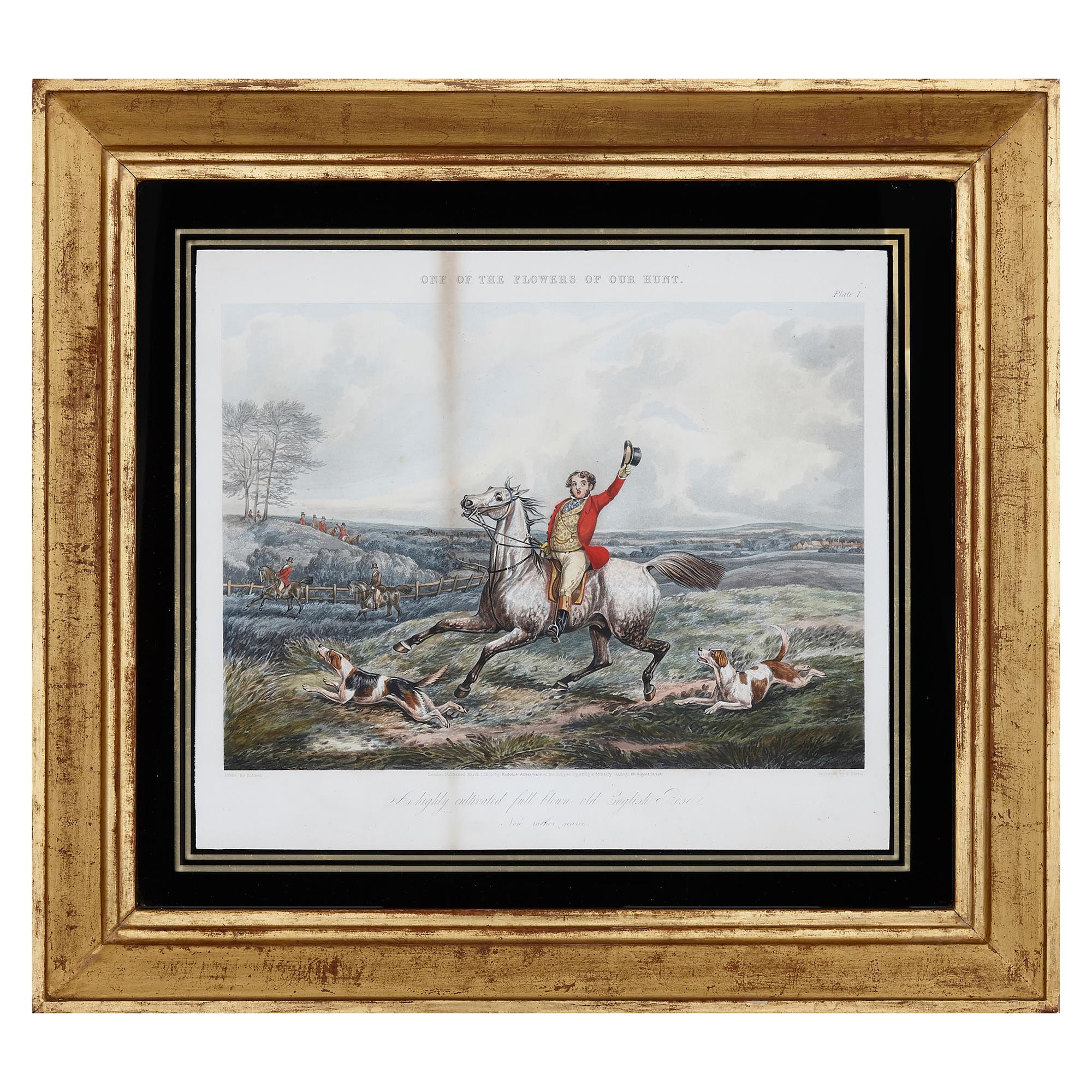 English Set of Six Framed Prints Published by Rudolph Ackermann For Sale