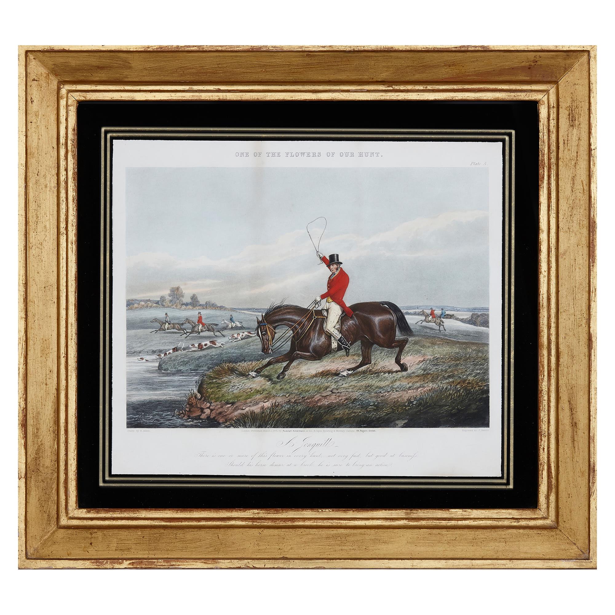 Mid-19th Century Set of Six Framed Prints Published by Rudolph Ackermann For Sale