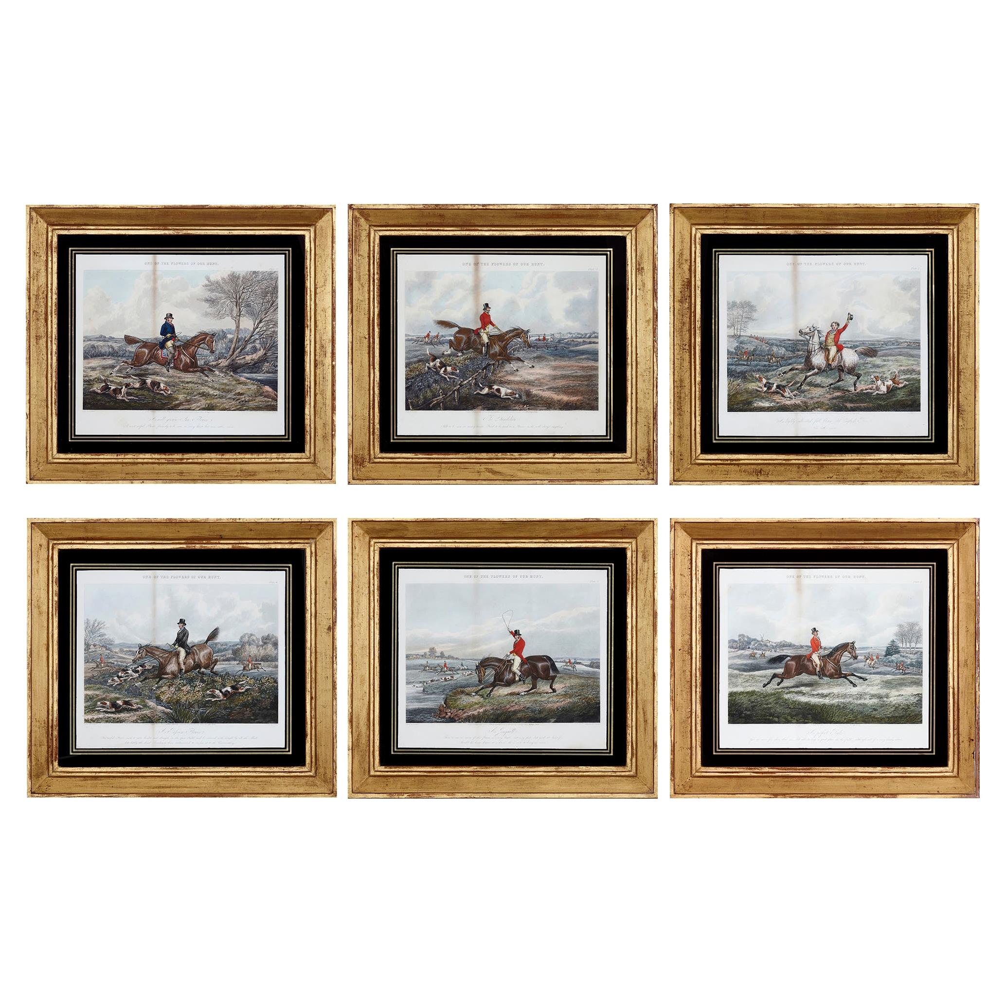 Set of Six Framed Prints Published by Rudolph Ackermann