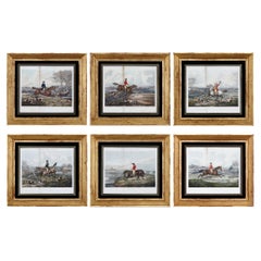 Used Set of Six Framed Prints Published by Rudolph Ackermann