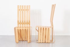 Set of Six Frank Gehry High Sticking Chairs