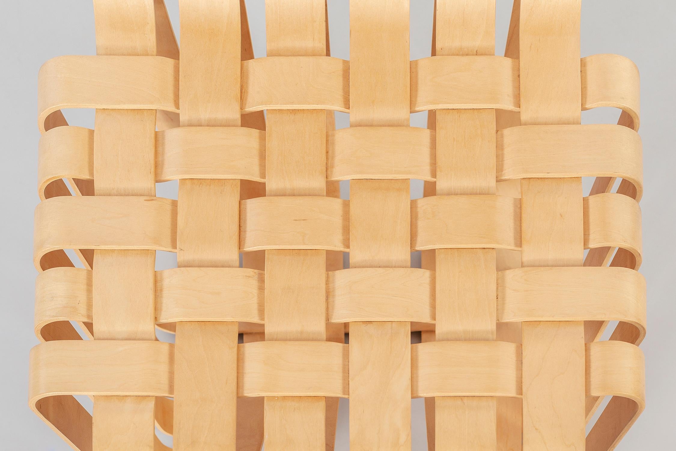 Maple Set of Six Frank Gehry High Sticking Chairs For Sale