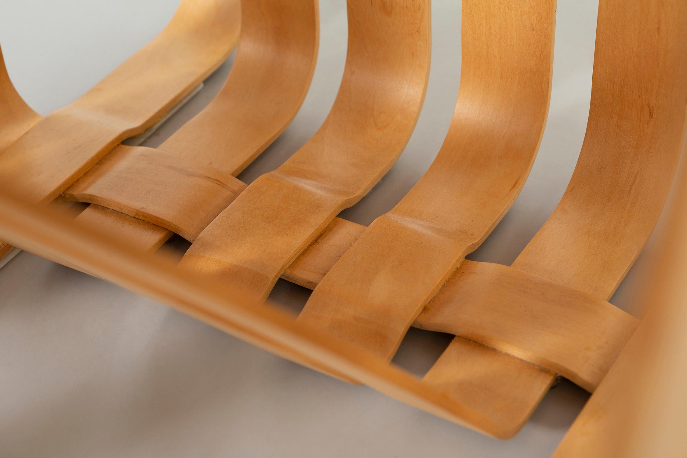 Set of Six Frank Gehry High Sticking Chairs For Sale 1