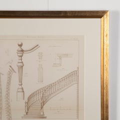 Set of Six French 19th Century Architectural Engravings
