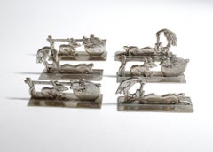 French Art Deco Knife Rests,  Bronze, 1930s