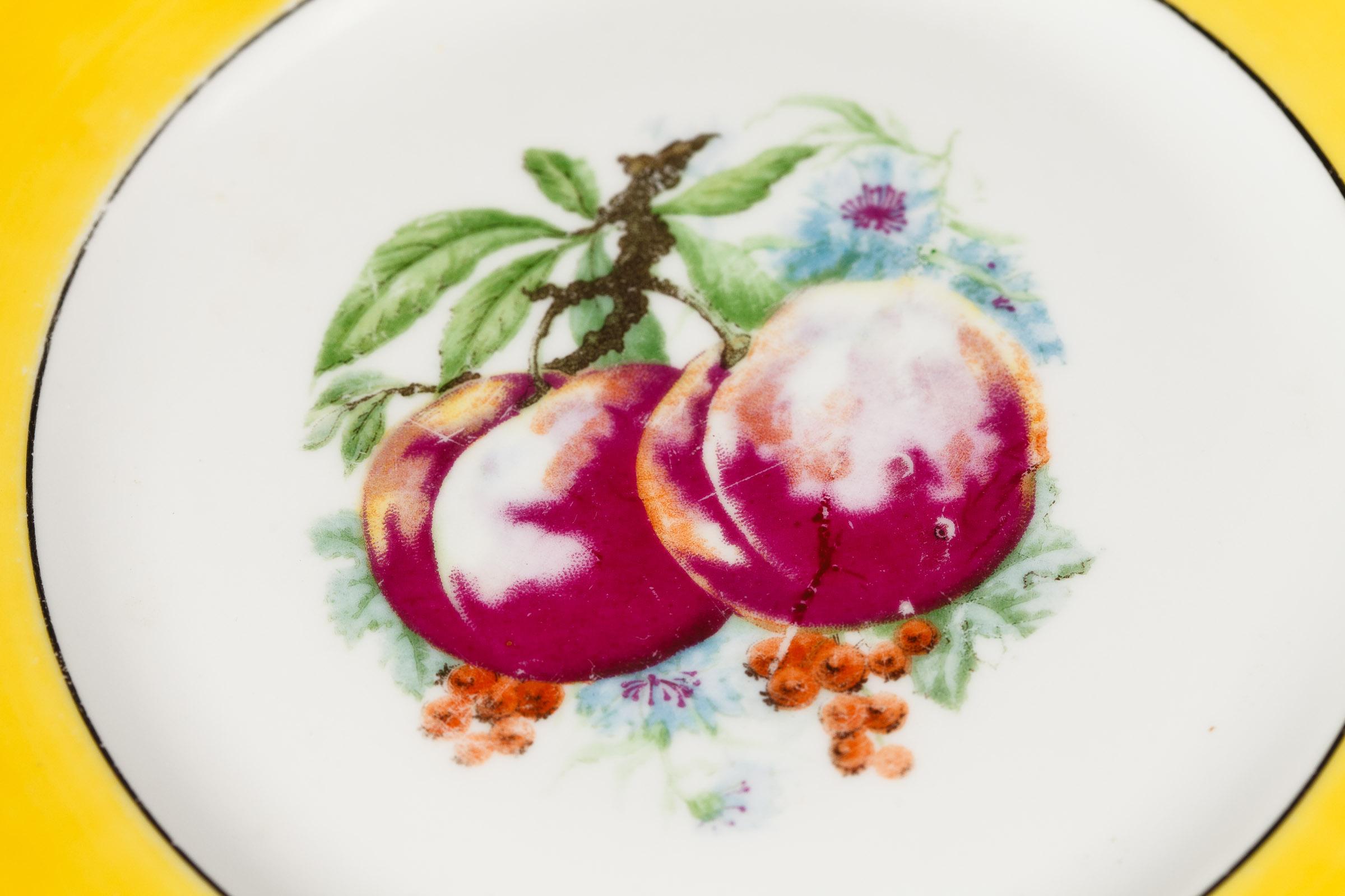 French Ceramic Plates from Mehun Factory, 20th Century 4