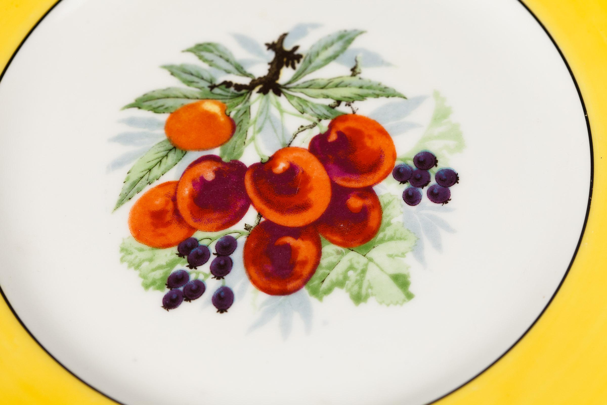 French Ceramic Plates from Mehun Factory, 20th Century 8