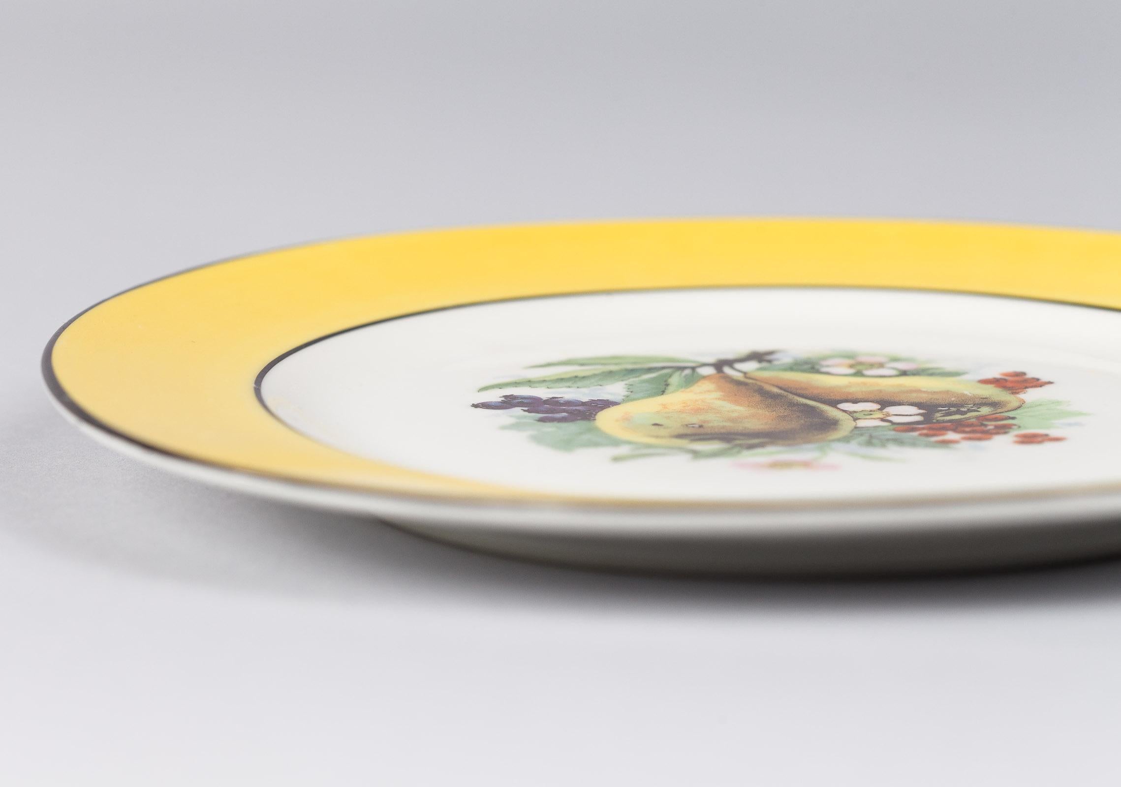 French Ceramic Plates from Mehun Factory, 20th Century 11