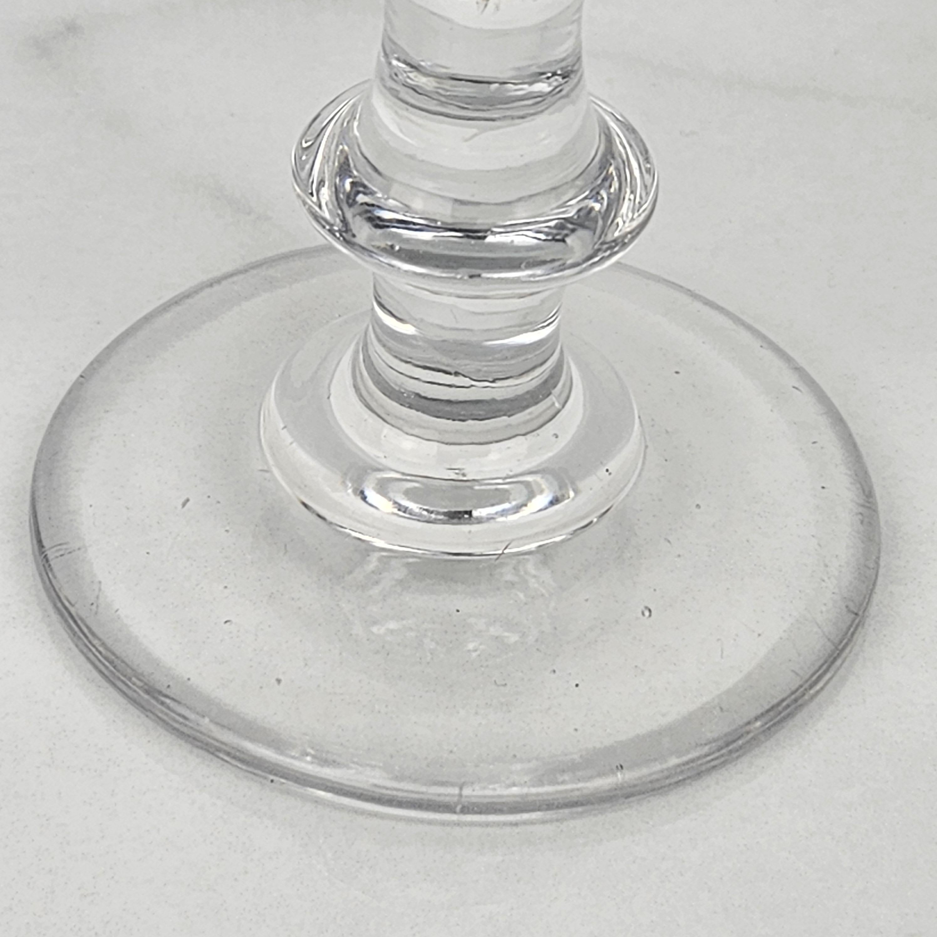Juego de seis copas de champán francesas de cristal, ca. 1870 Cristal en venta