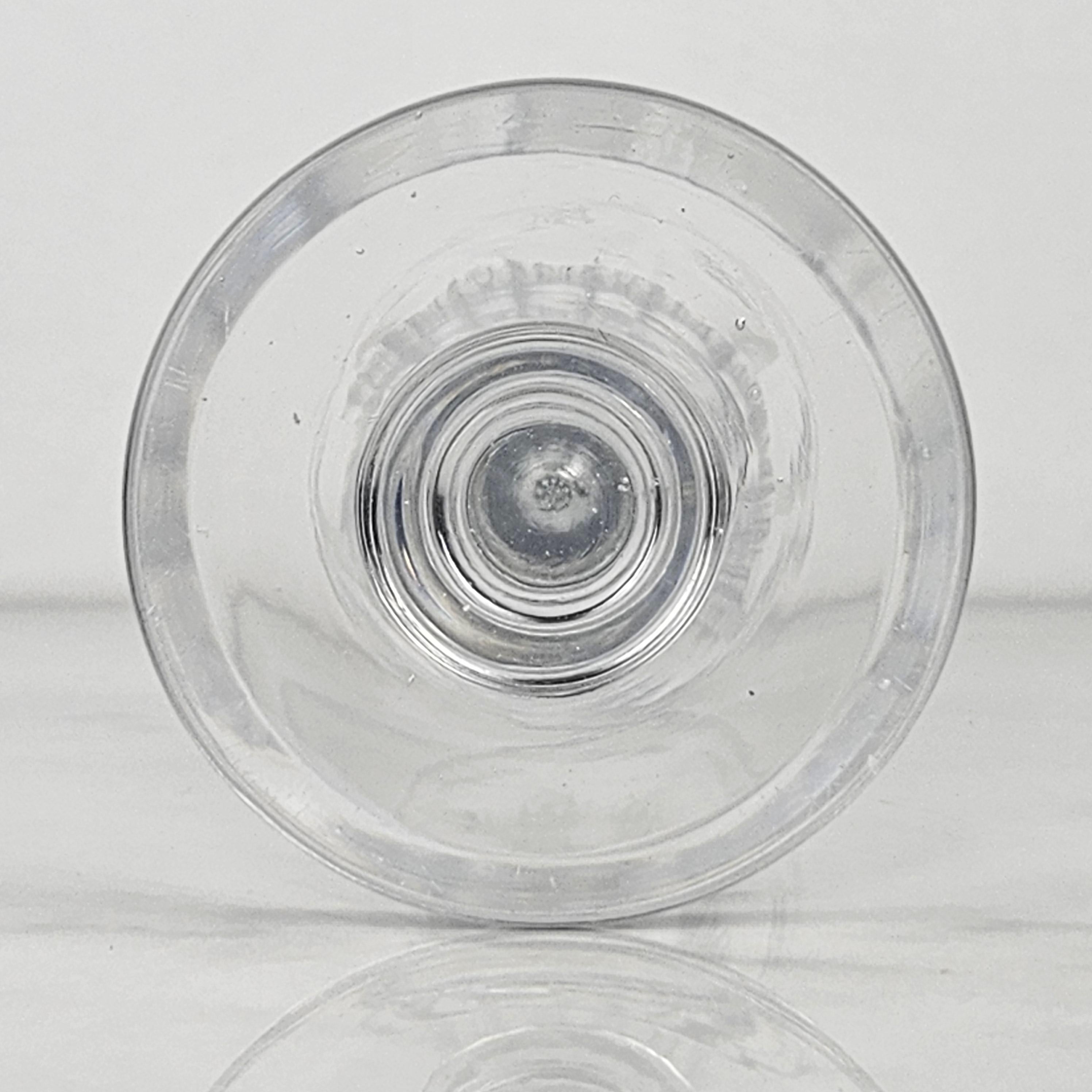Juego de seis copas de champán francesas de cristal, ca. 1870 en venta 1