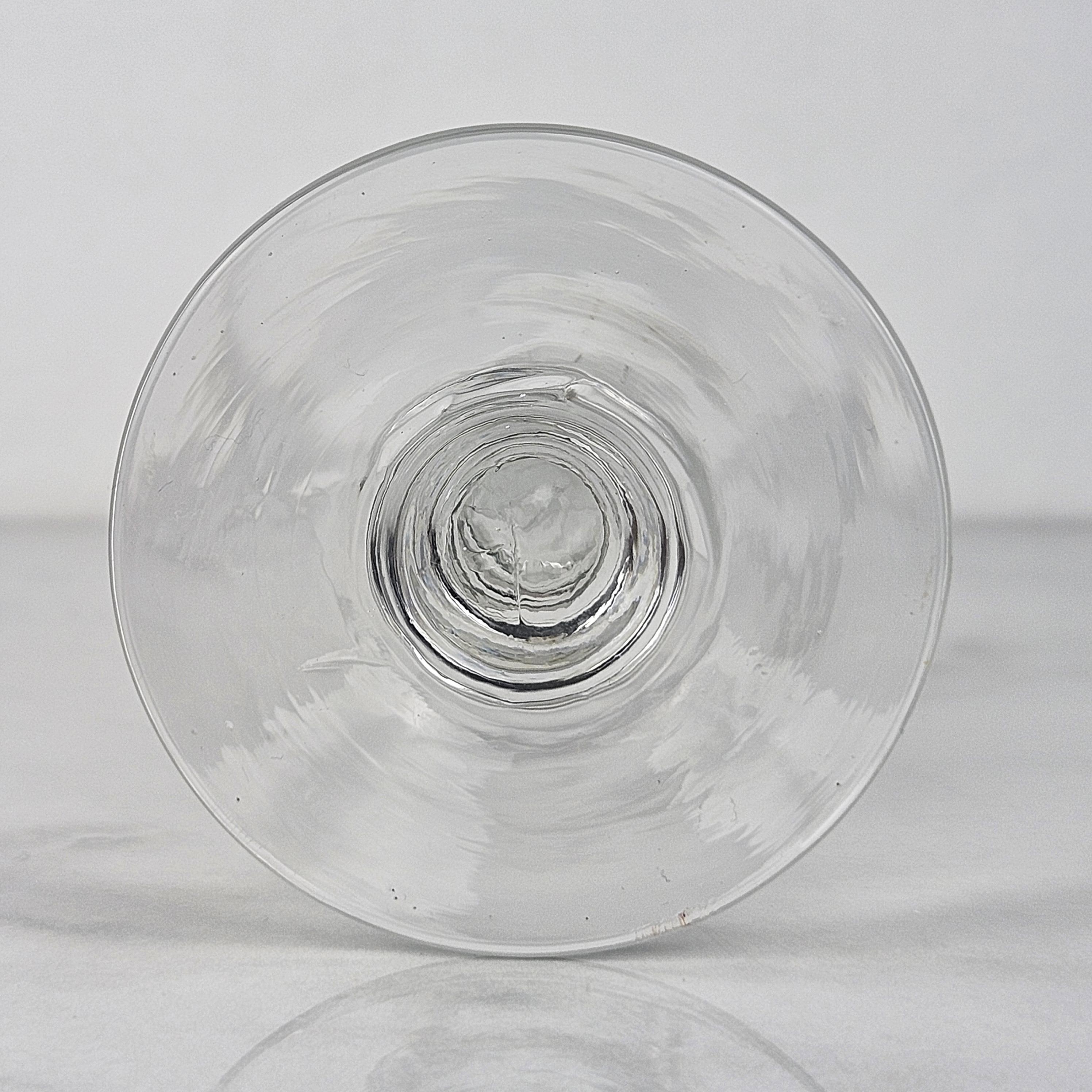 Set of Six French Champagne Flutes in Glass, Ca. 1870 For Sale 1