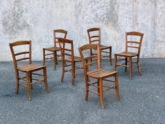 set of six french charming chairs